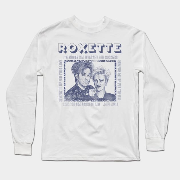 Roxette // 80s Faded Styled Original Fan Design Long Sleeve T-Shirt by DankFutura